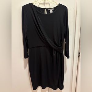 Chic Draped Dress w/ Jewel Detail 💎